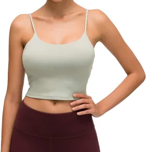 Lemedy Women Padded Sports Bra Fitness Workout Running Shirts Yoga Tank Top