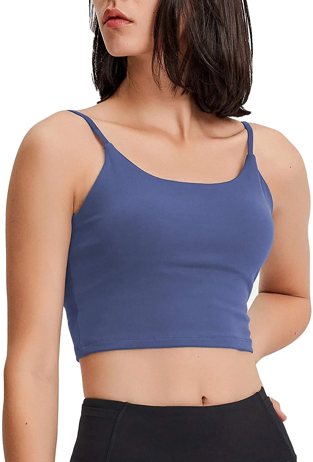 Lemedy Women Padded Sports Bra Fitness Workout Running Shirts Yoga Tank Top