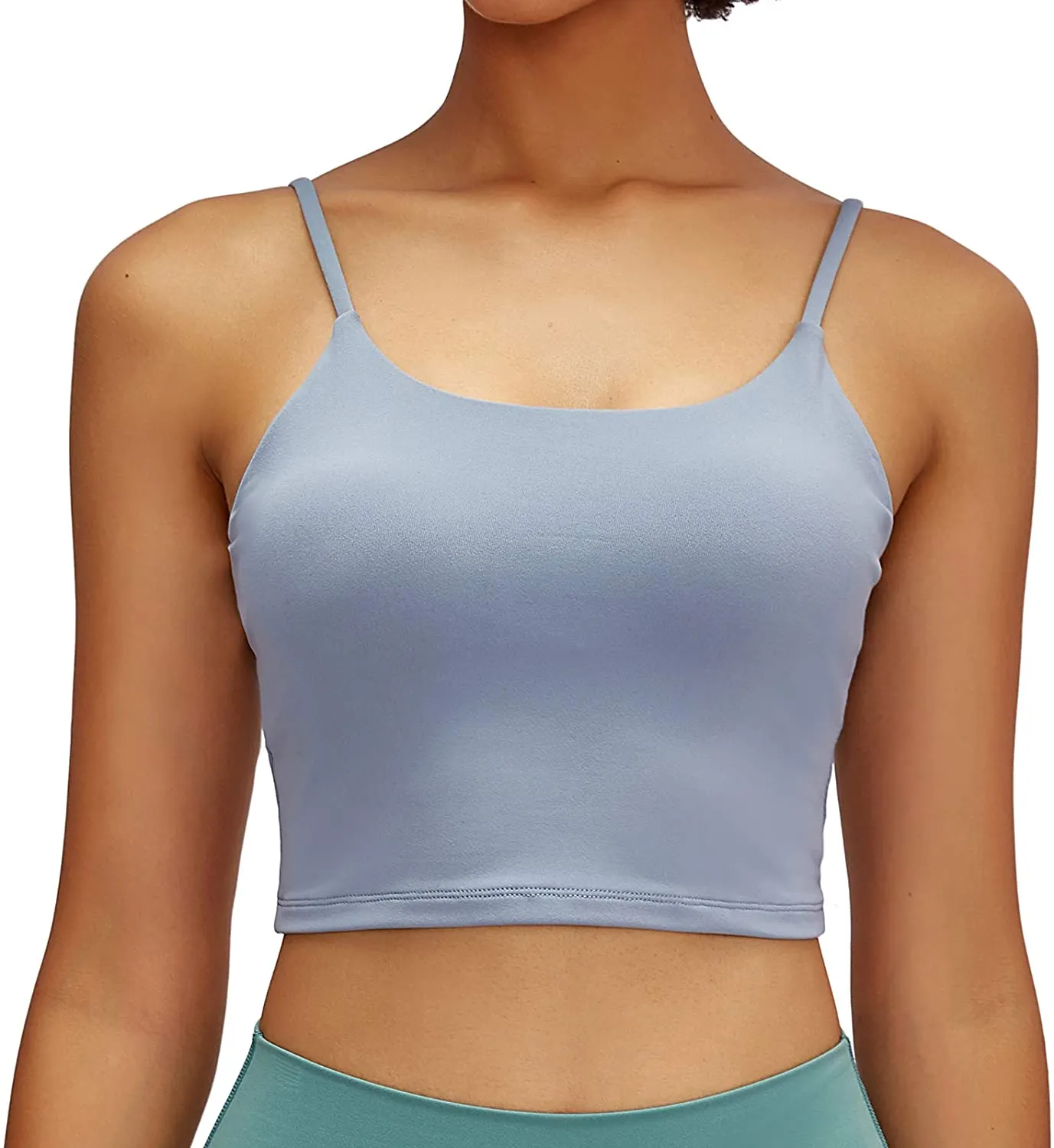 Lemedy Women Padded Sports Bra Fitness Workout Running Shirts Yoga Tank Top