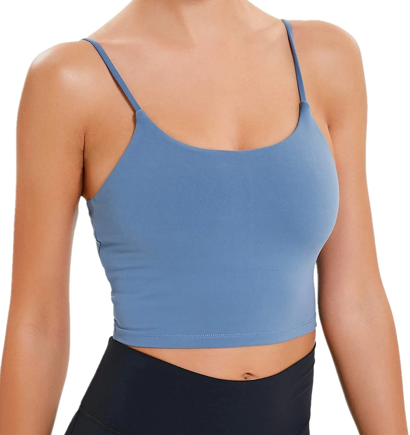 Lemedy Women Padded Sports Bra Fitness Workout Running Shirts Yoga Tank Top