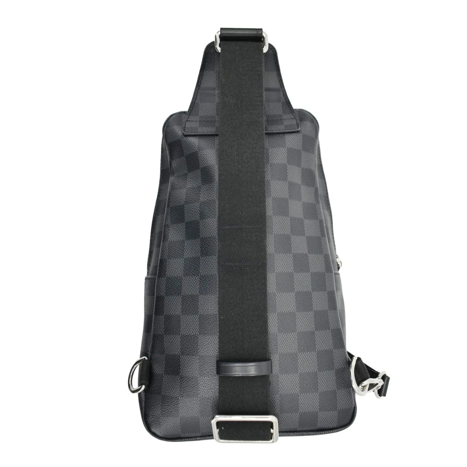 LOUIS VUITTON Avenue Sling Damier Graphite Backpack Bag Black