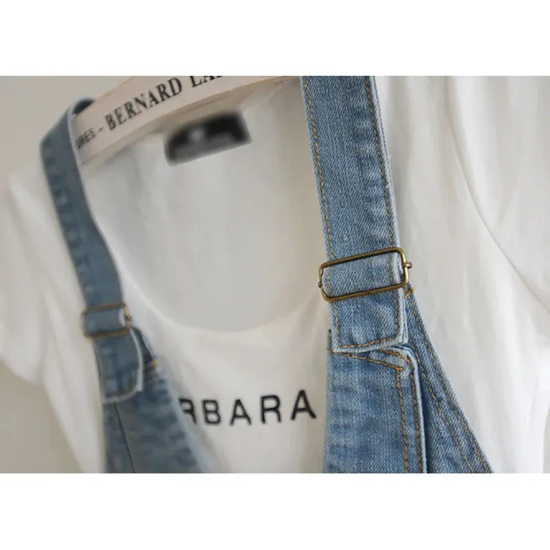 LVSANW Korean Autumn Sling Denim Vest Women Vintage Blue Waistcoat Sleeveless Jacket Coat Moto & Biker Slim Short Jeans Vests Female