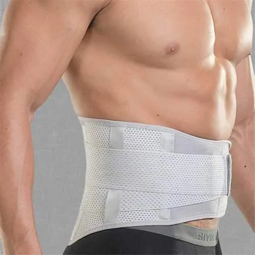 Men Cloth Mesh Breathable Fitness Support Belt