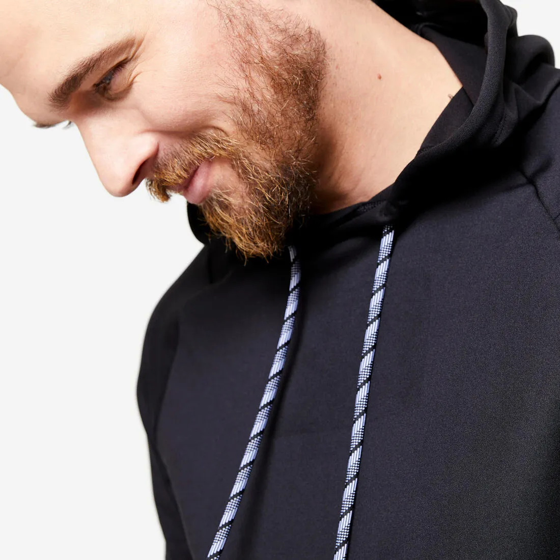 Men's Breathable Essential Fitness Hoodie - Black