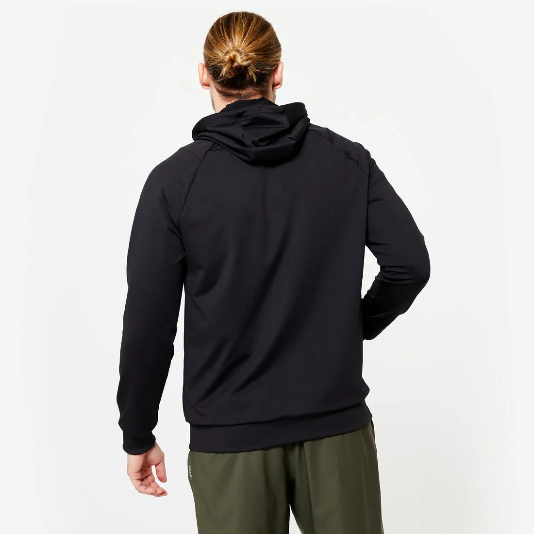 Men's Breathable Essential Fitness Hoodie - Black