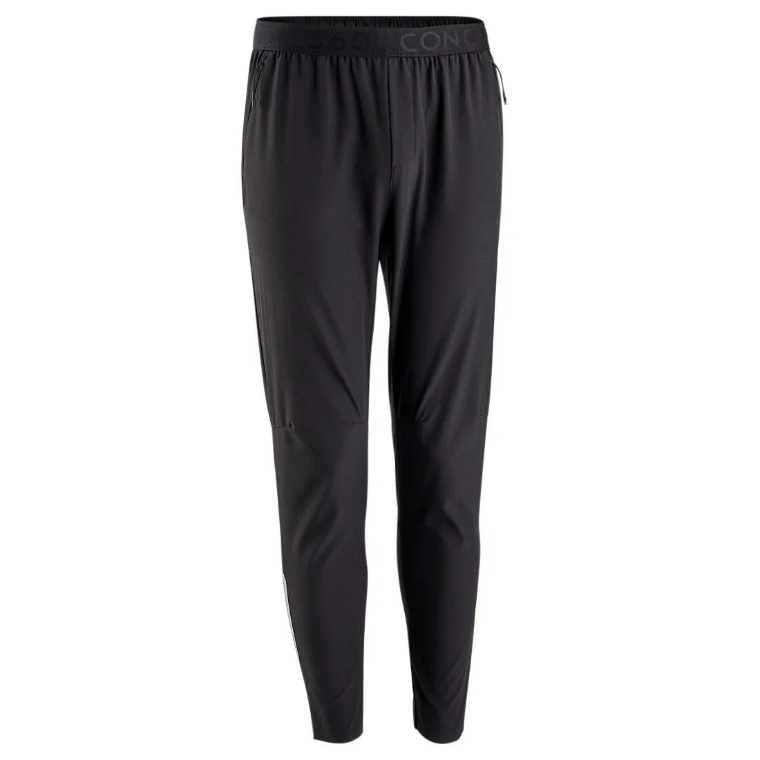 Men's Breathable Slim-Fit Performance Fitness Bottoms - Solid