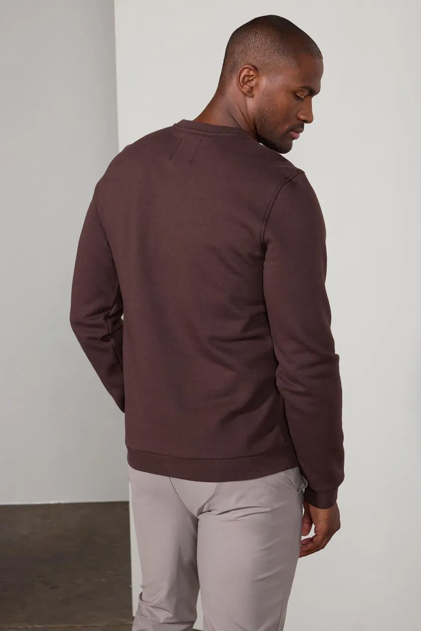 Men's Luxefleece Sweatshirt - Chocolate Brown
