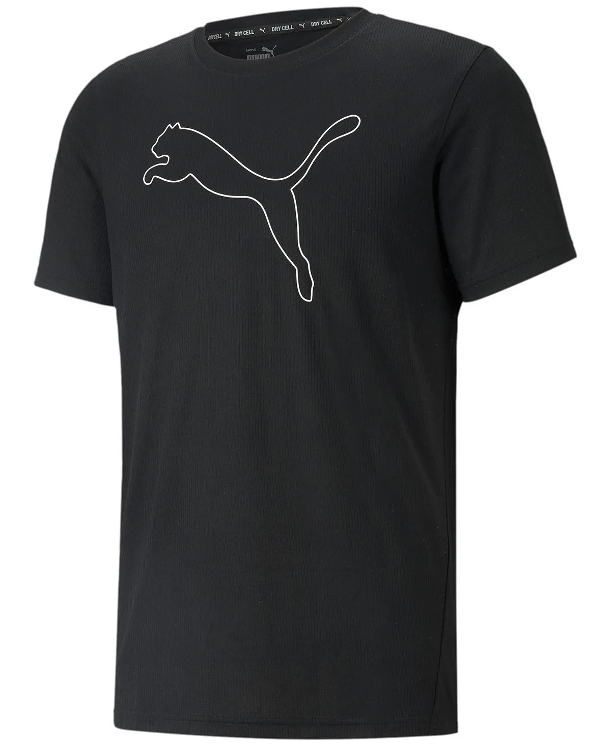 Men's performance cat Puma T-shirt, black