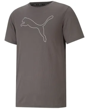Men's performance cat Puma T-shirt, gray