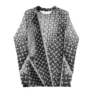 Men's Slim-Fit Rash Guard UPF 50 , Eiffel Tower Diamond Plate