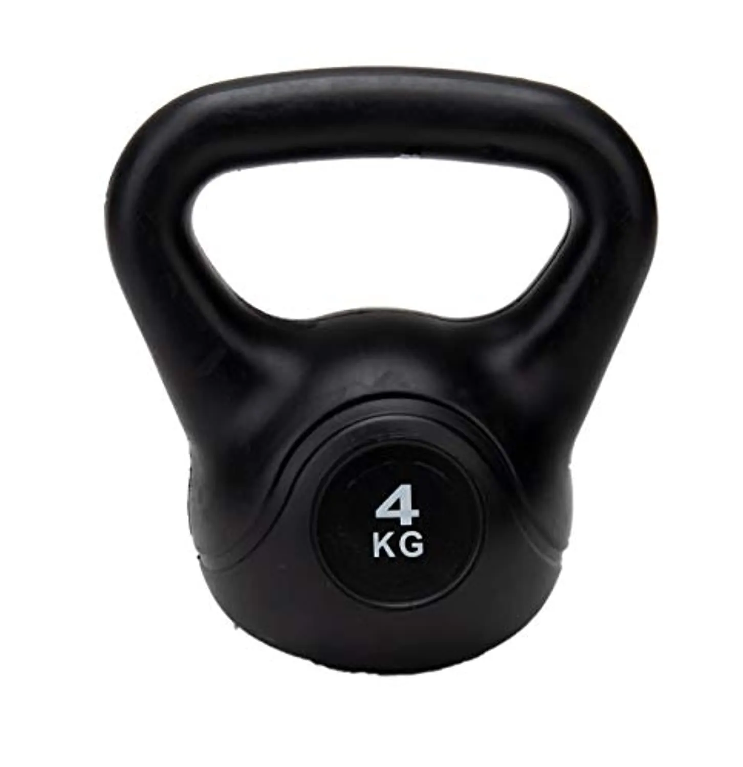 Mind Reader Kettlebell, Dumbbell Cast Iron, Home Indoor Strength Training Equipment, 4 KG/8.8 LB, Black