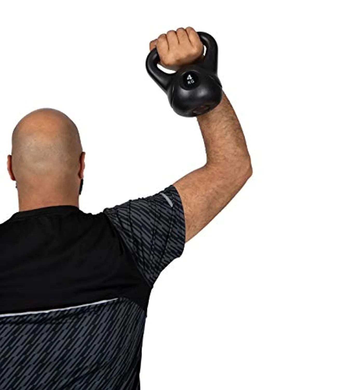 Mind Reader Kettlebell, Dumbbell Cast Iron, Home Indoor Strength Training Equipment, 4 KG/8.8 LB, Black