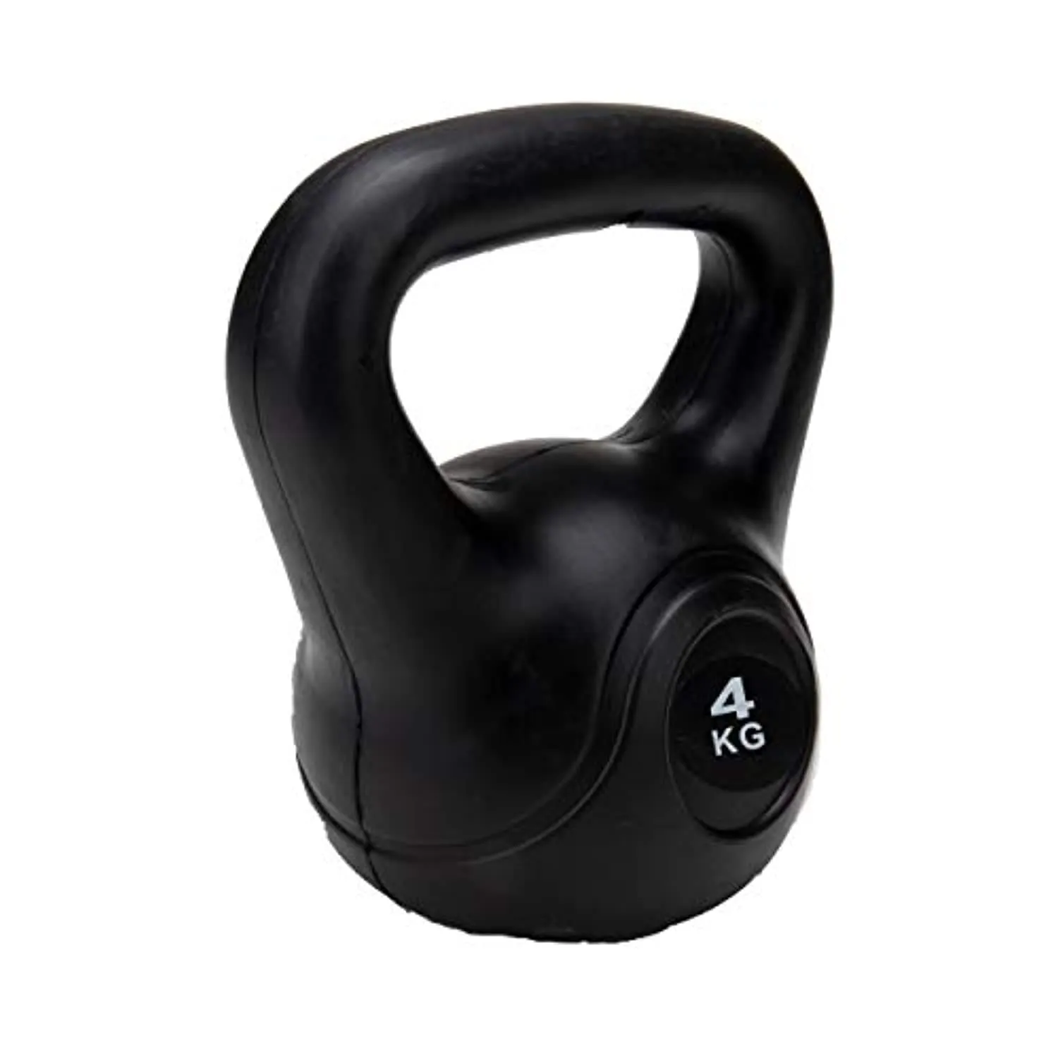 Mind Reader Kettlebell, Dumbbell Cast Iron, Home Indoor Strength Training Equipment, 4 KG/8.8 LB, Black