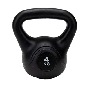 Mind Reader Kettlebell, Dumbbell Cast Iron, Home Indoor Strength Training Equipment, 4 KG/8.8 LB, Black