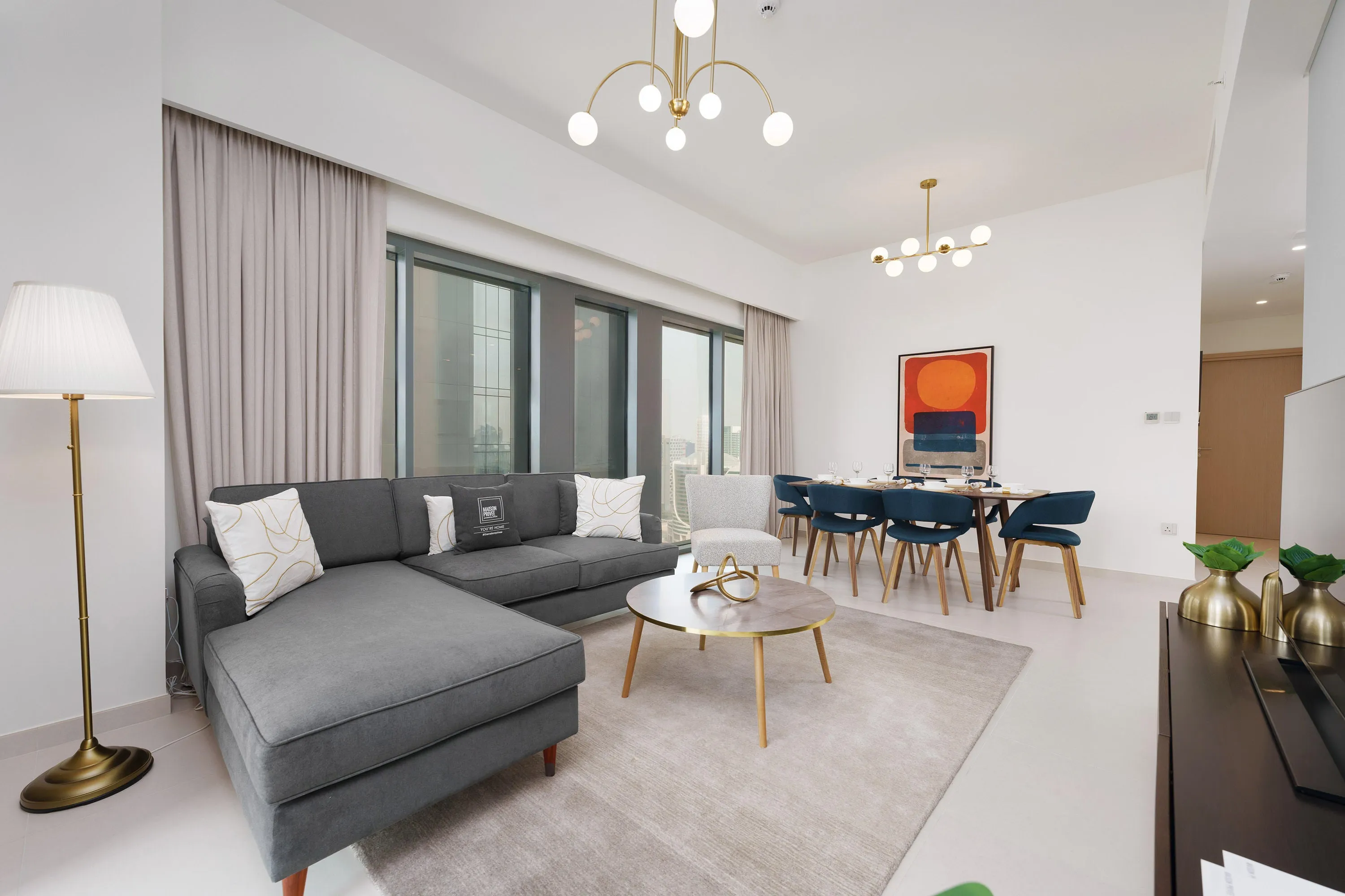 Modern Chic Apt w/ Unobstructed Burj Khalifa Views