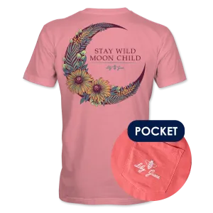 Moon Child- Boho Floral T-Shirt