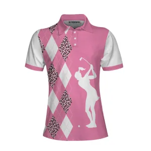 Move Over Boys Let A Girl Show You How To Golf Short Sleeve Women Polo Shirt, White And Pink Golf Shirt For Ladies