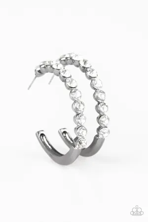 My Kind Of Shine Black Hoop Earring