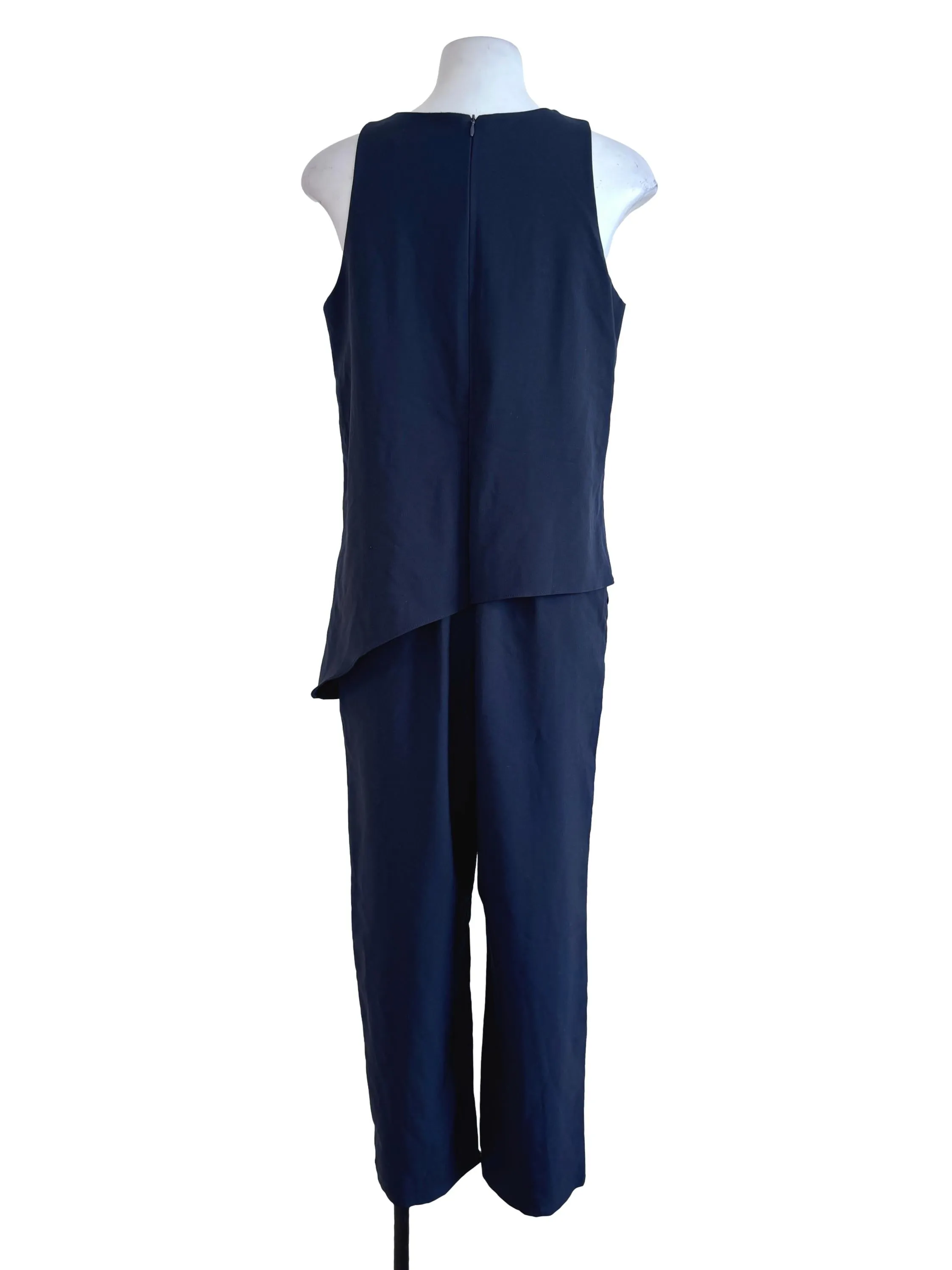Navy Blue Sleeveless Jumpsuits