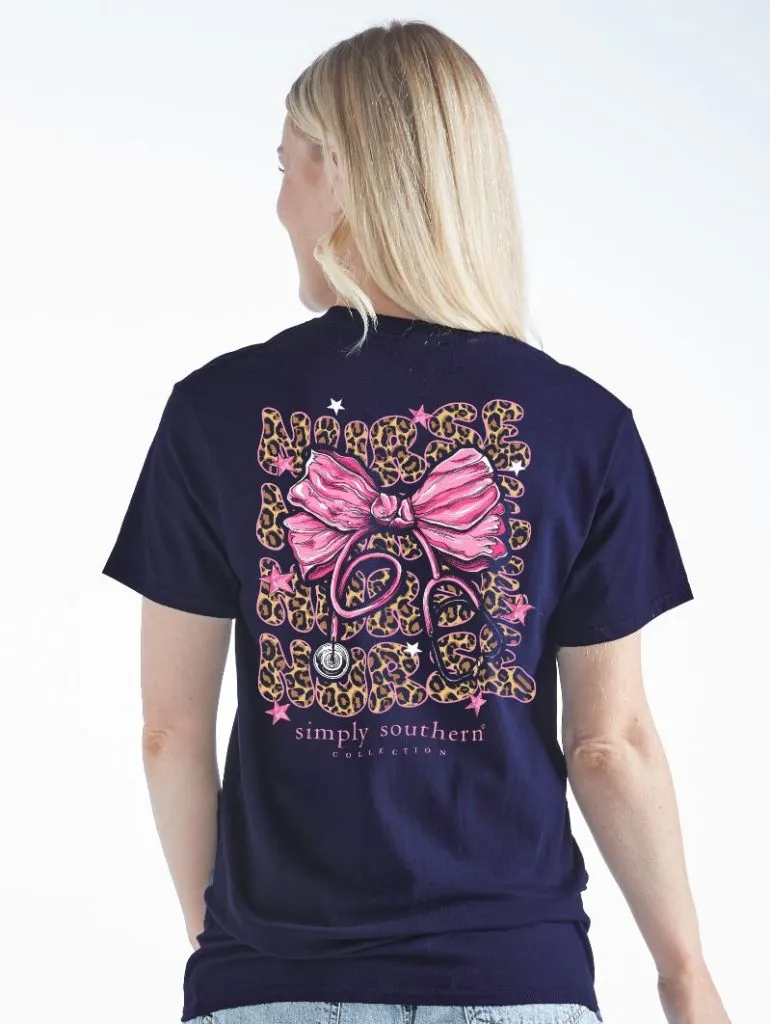 Nurse Bow Short Sleeve Tee by Simply Southern