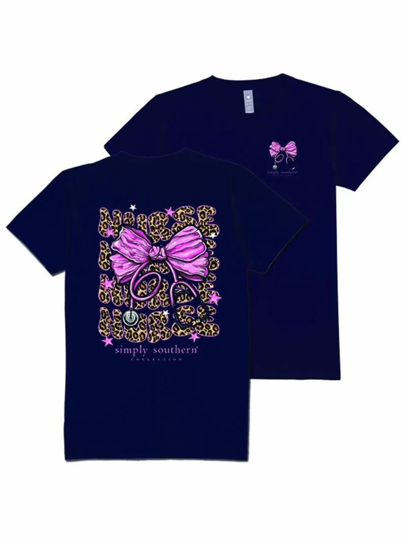 Nurse Bow Short Sleeve Tee by Simply Southern
