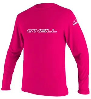 O'Neill Youth Basic Skins Long Sleeved Sun Shirt - Watermelon