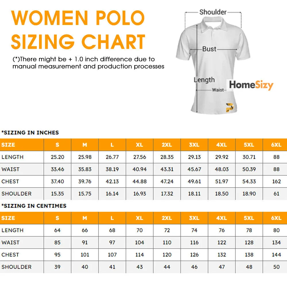 Orange Leopard Golf I Have Two Titles - Women Polo QT4093103