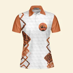 Orange Leopard Golf I Have Two Titles - Women Polo QT4093103
