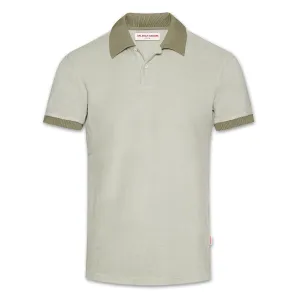 Orlebar Brown - Jarrett Towelling Polo Shirt in Rock Salt