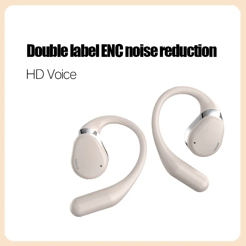 OWS Hanging Bluetooth 5.4 Earphones Open Ear Headset Ball - Portable and Comfortable, HiFi Stereo Sound Headphones Noise Cancelling