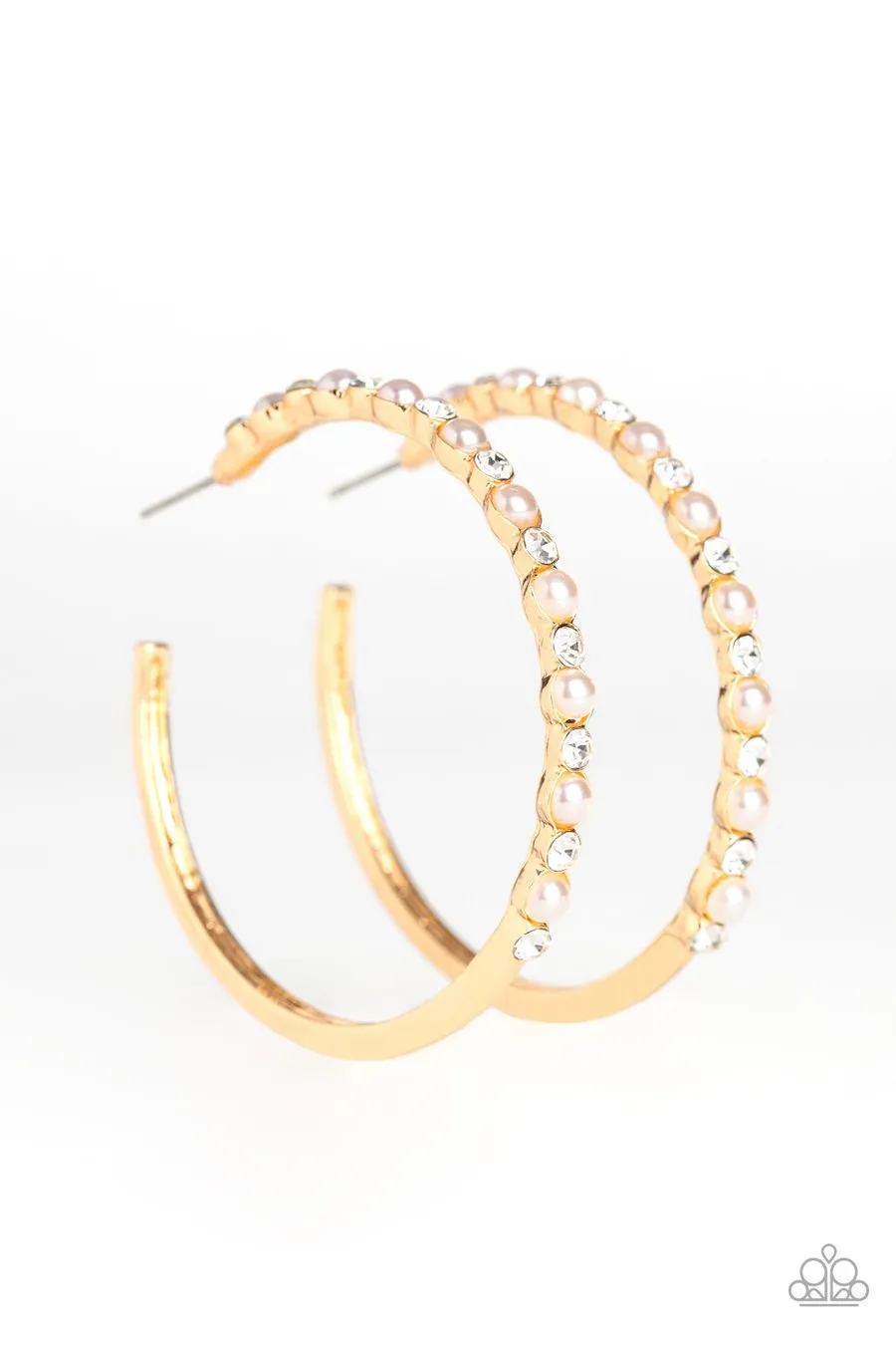 Paparazzi A Sweeping Success - Gold Hoop Earrings