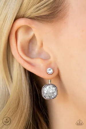 Paparazzi Celebrity Cache - White Jacket Earrings