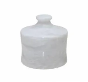 Pearl White Marble Cannister