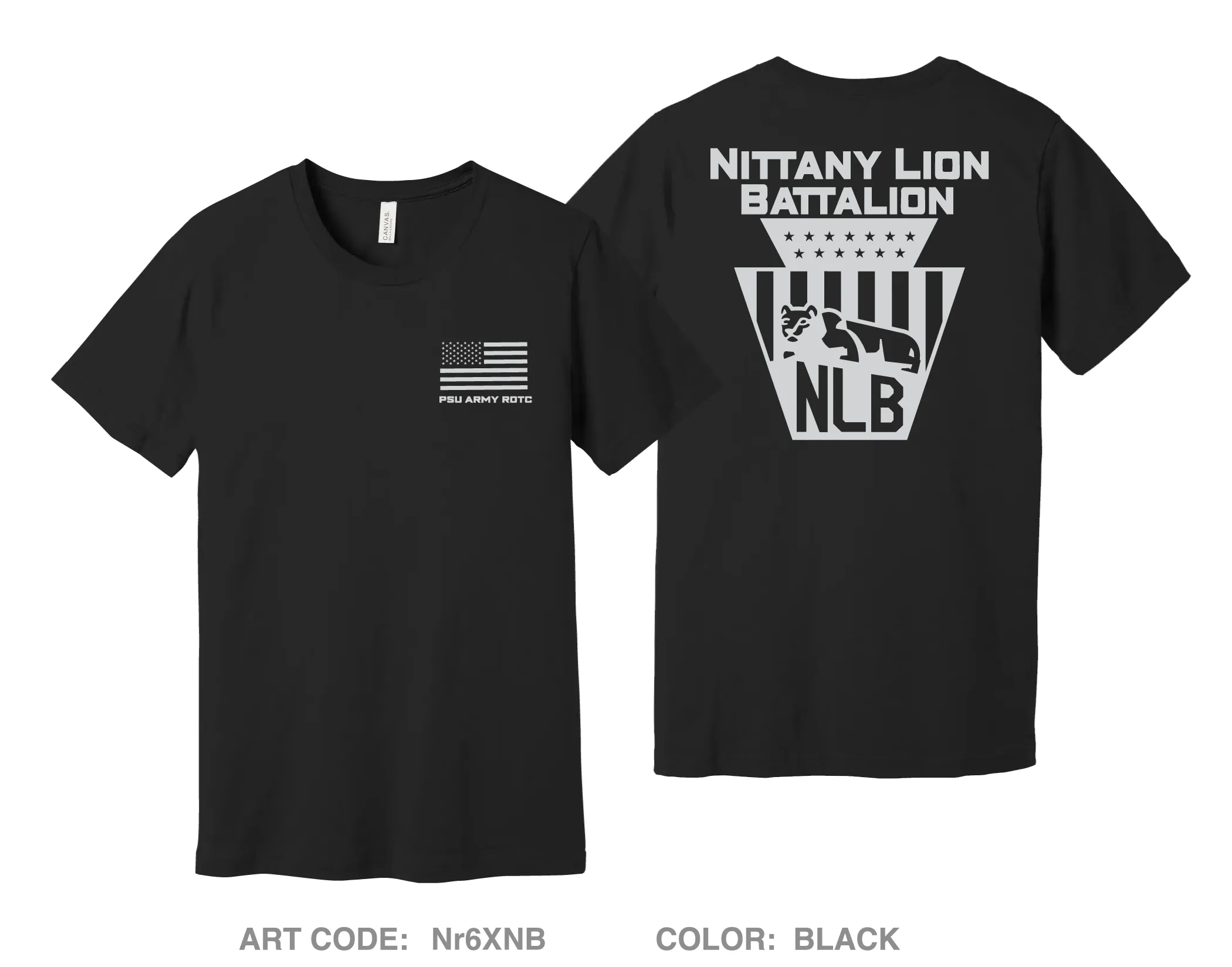 Penn State Army ROTC Comfort Unisex Cotton SS Tee - Nr6XNB