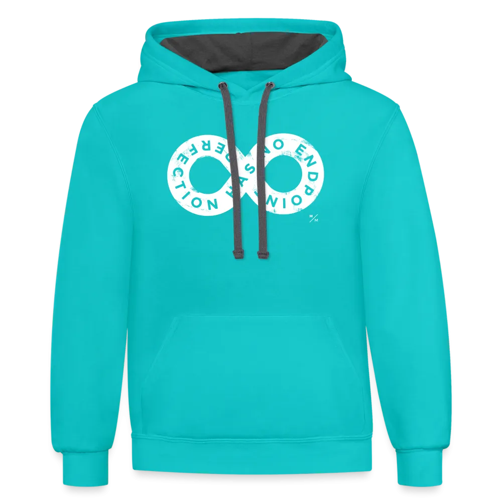 Perfection Has No Endpoint- Unisex Contrast Hoodie