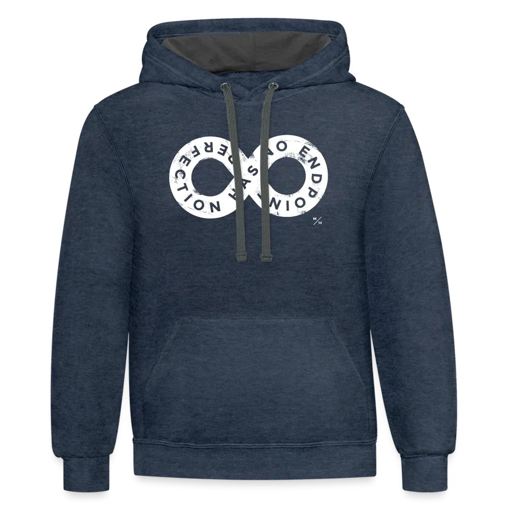 Perfection Has No Endpoint- Unisex Contrast Hoodie