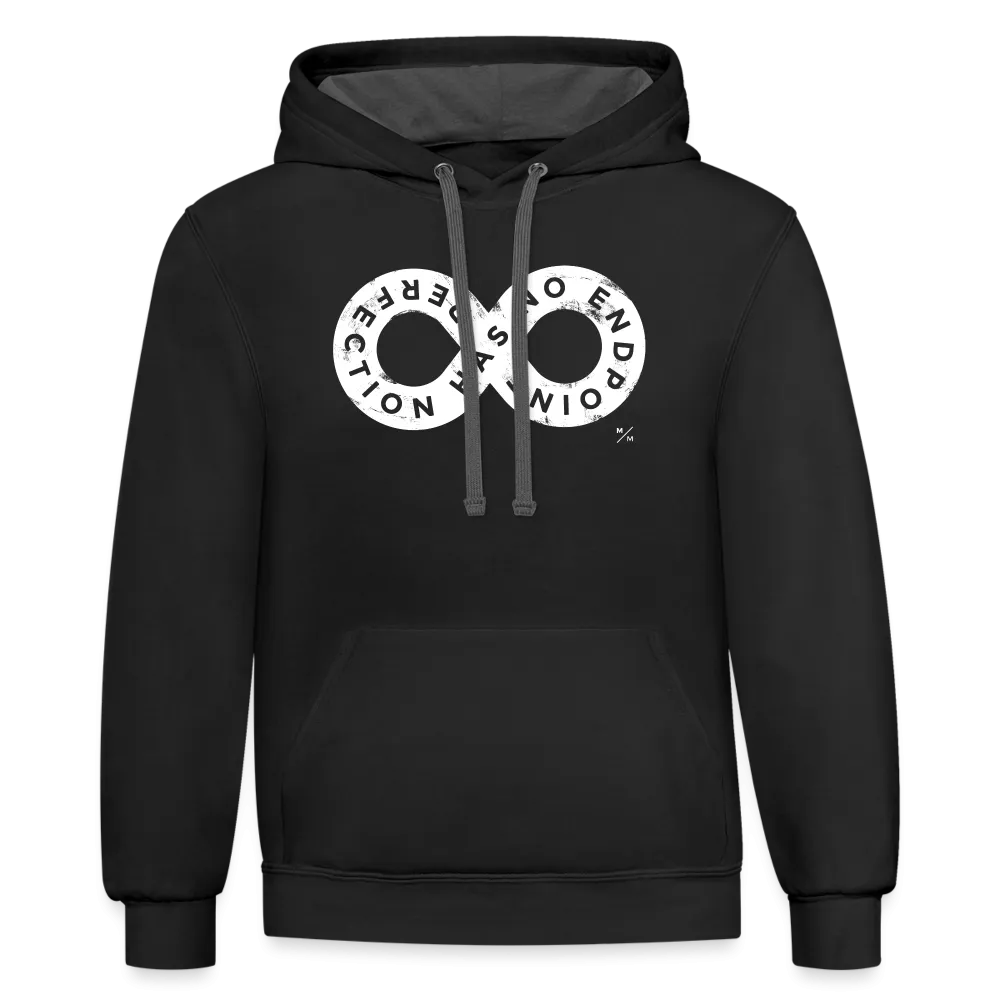 Perfection Has No Endpoint- Unisex Contrast Hoodie