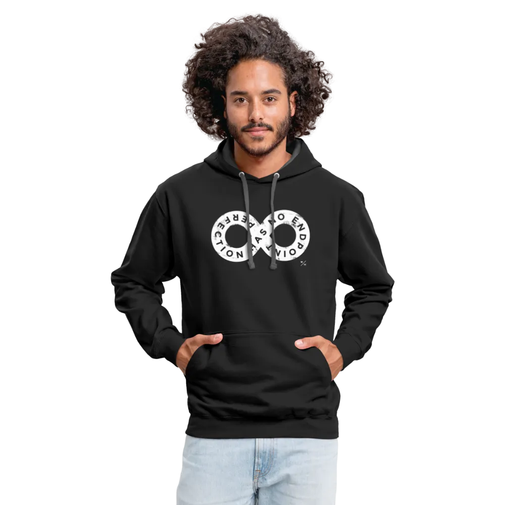 Perfection Has No Endpoint- Unisex Contrast Hoodie