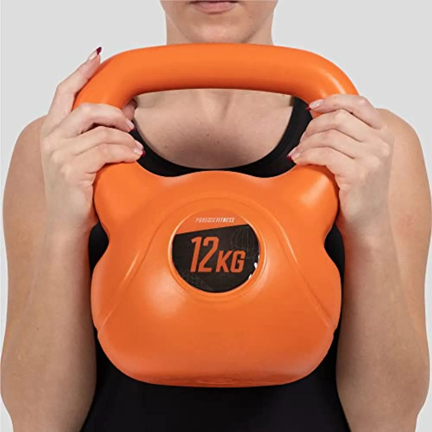 Phoenix Fitness Vinyl Kettlebell - Heavy Weight for Strength Training, Bodybuilding, Muscle and Cardio Exercises - Perfect Workout Equipment for Home, Gym and Studio - Various Weights (8lbs-44lbs)