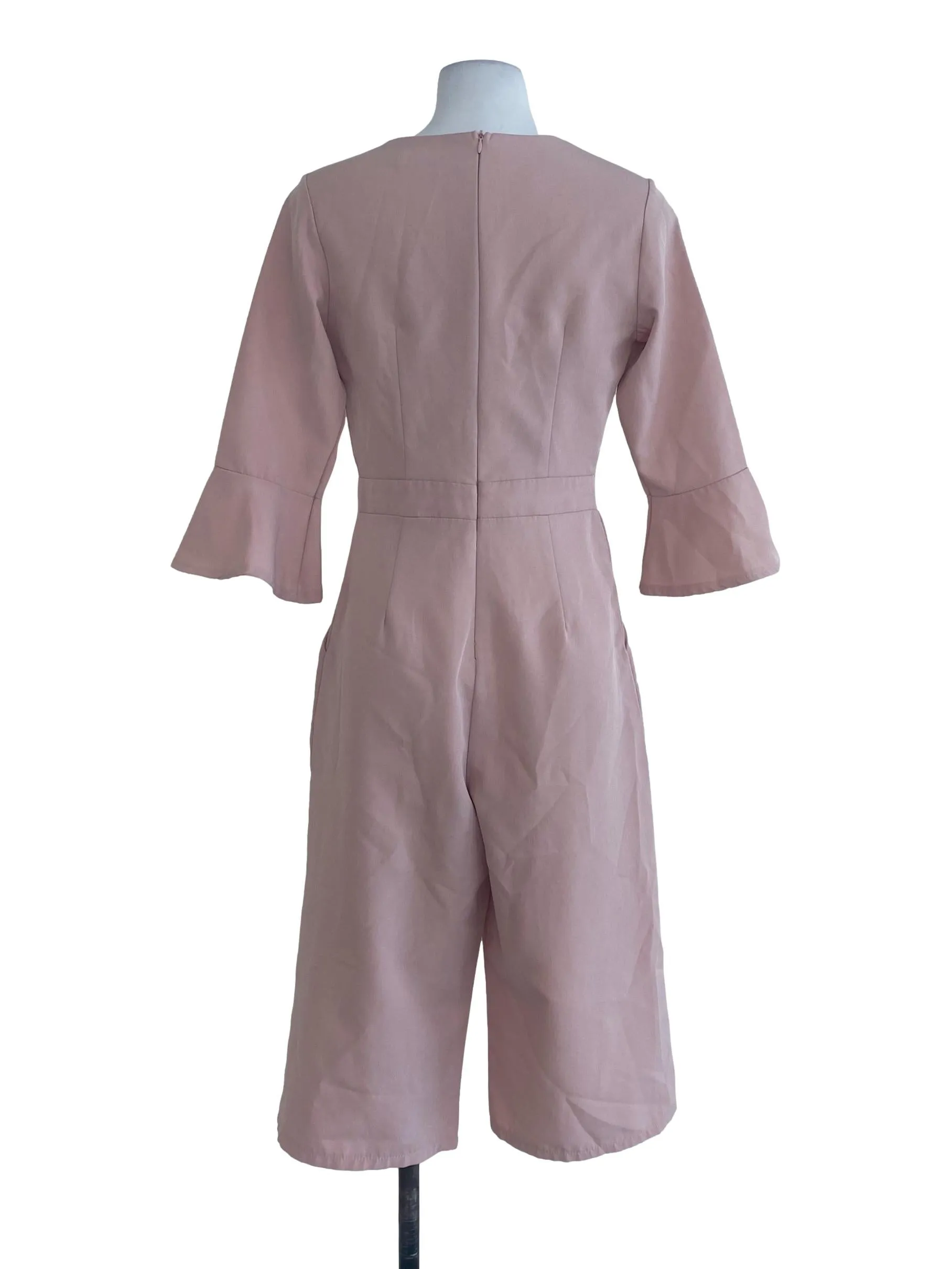 Pink Plain Jumpsuits