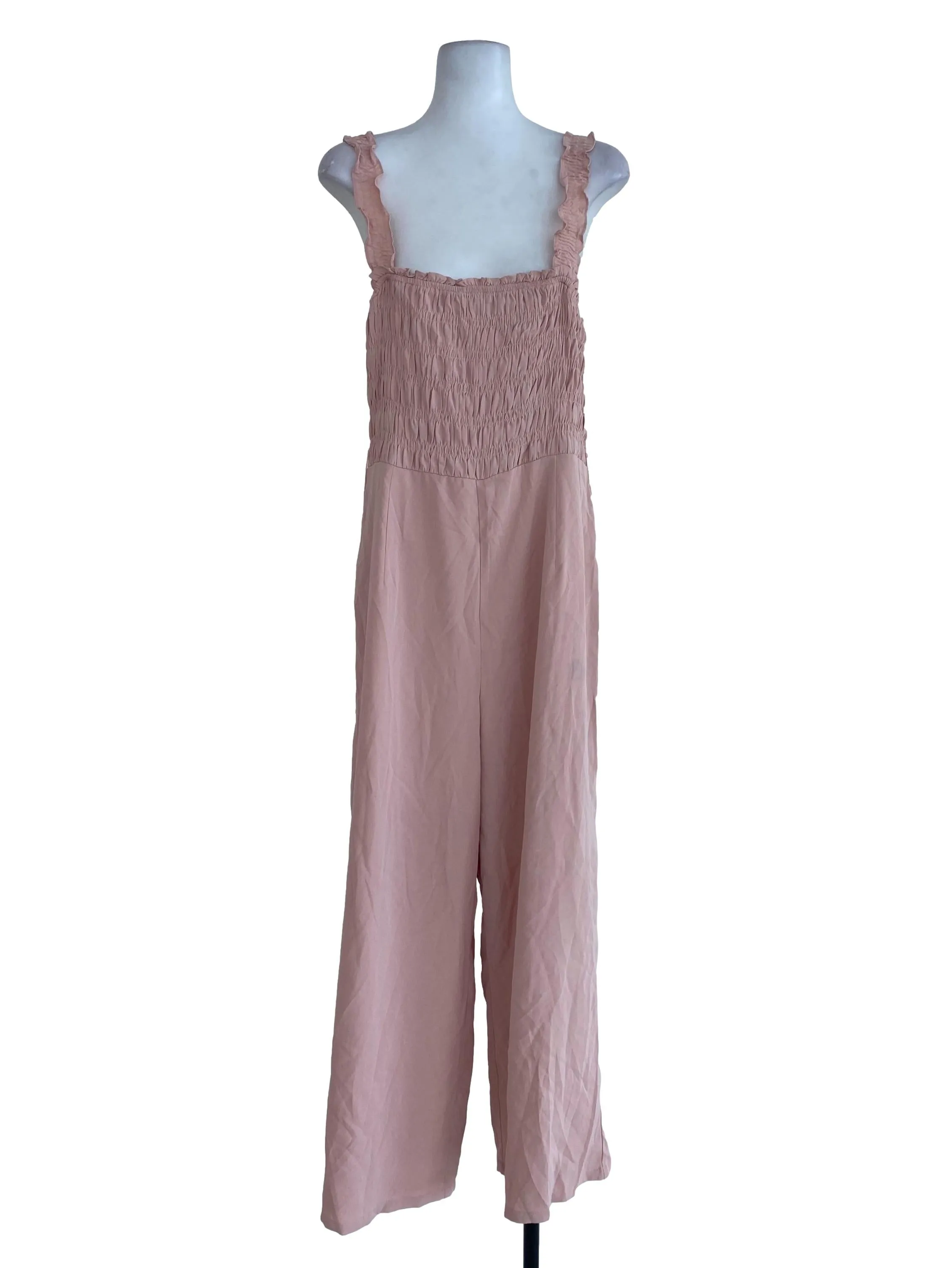 Pink Ruffled Jumpsuits