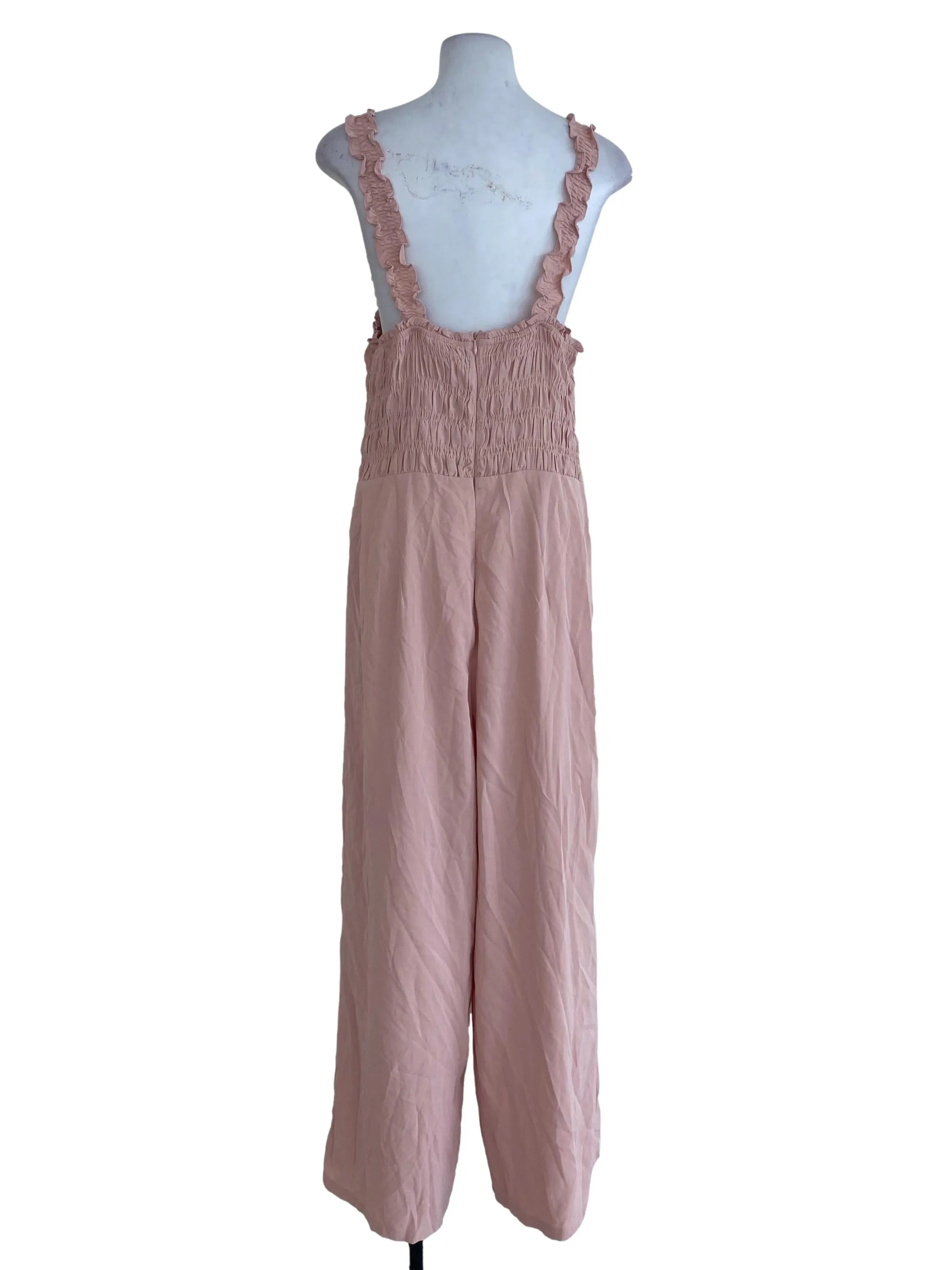 Pink Ruffled Jumpsuits