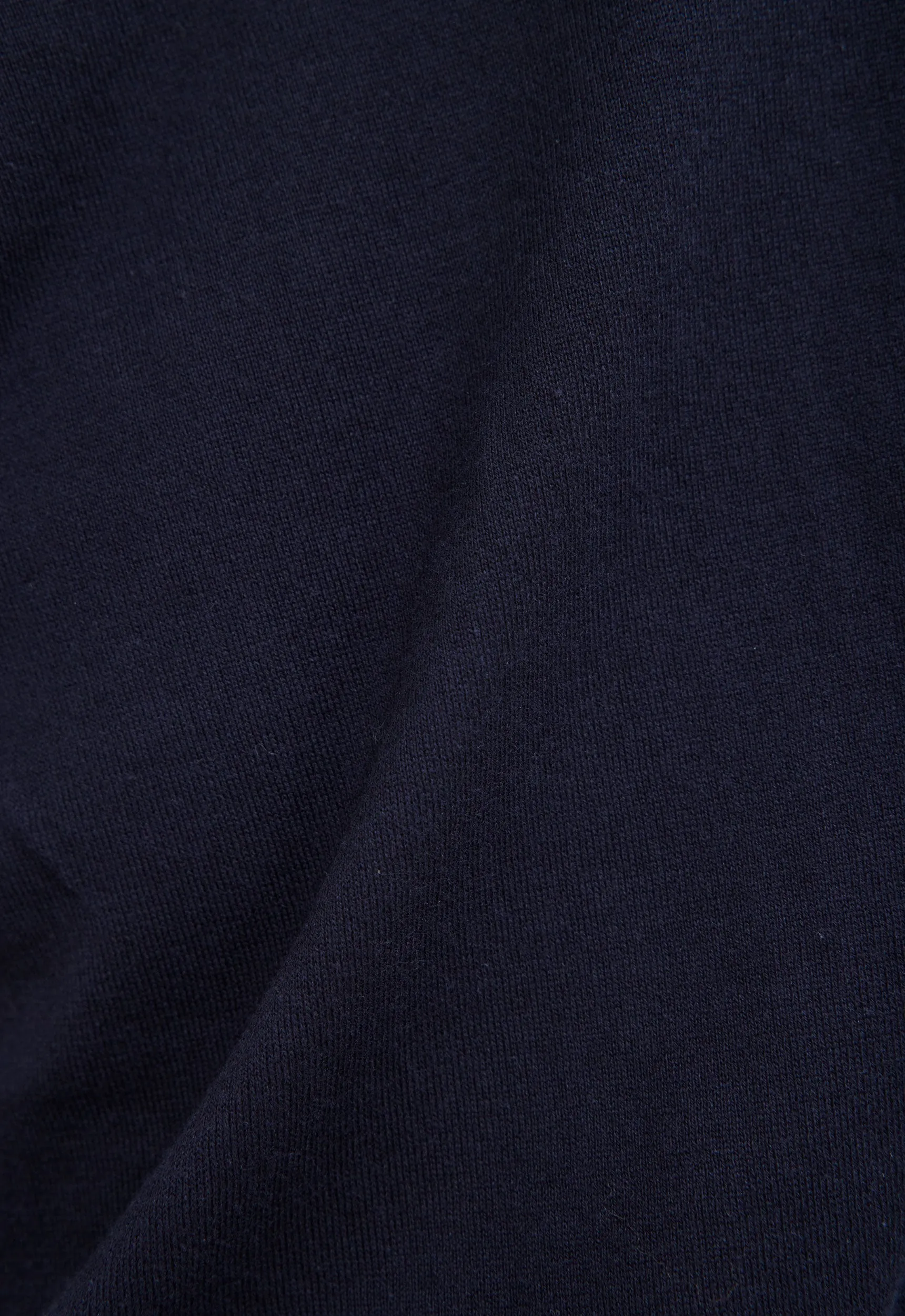 Pointier Knitted Cotton Polo - Darkest Navy
