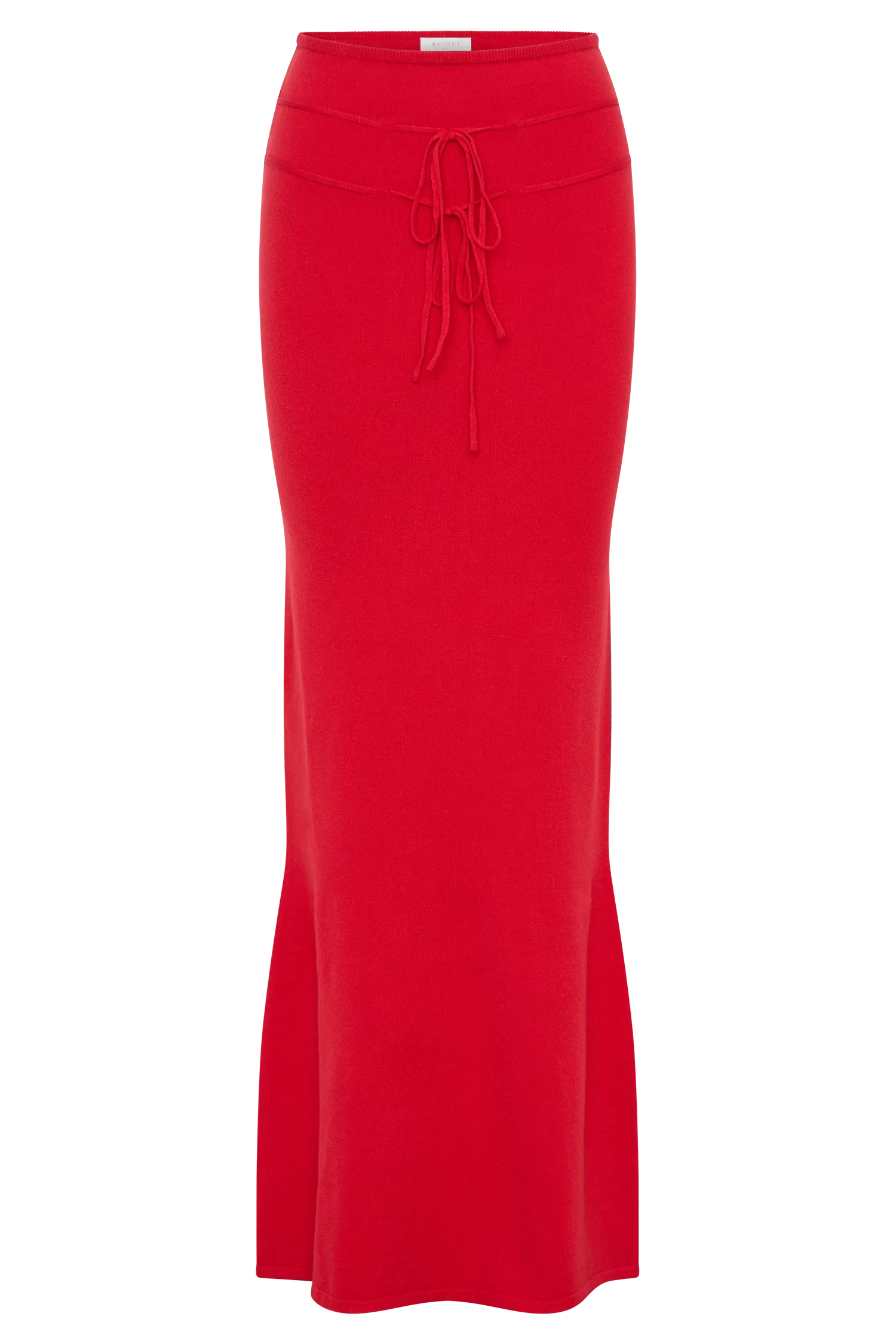Polly Knit Maxi Skirt - Red