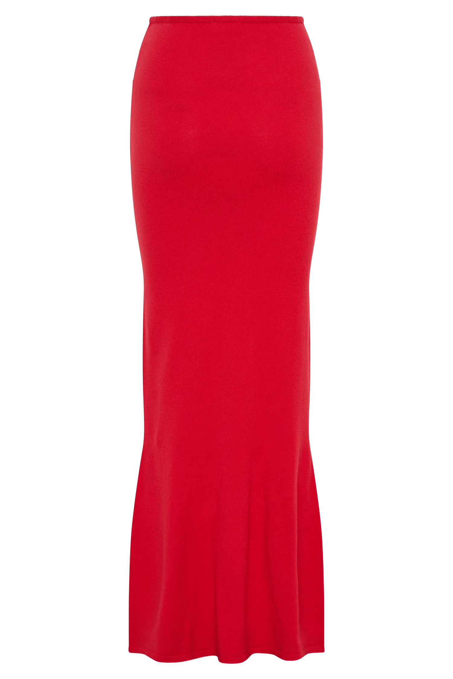 Polly Knit Maxi Skirt - Red