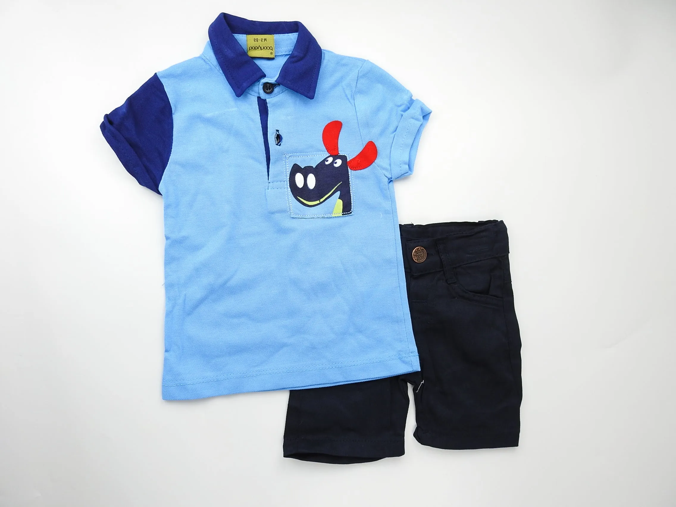 Polo en coton piquée   short