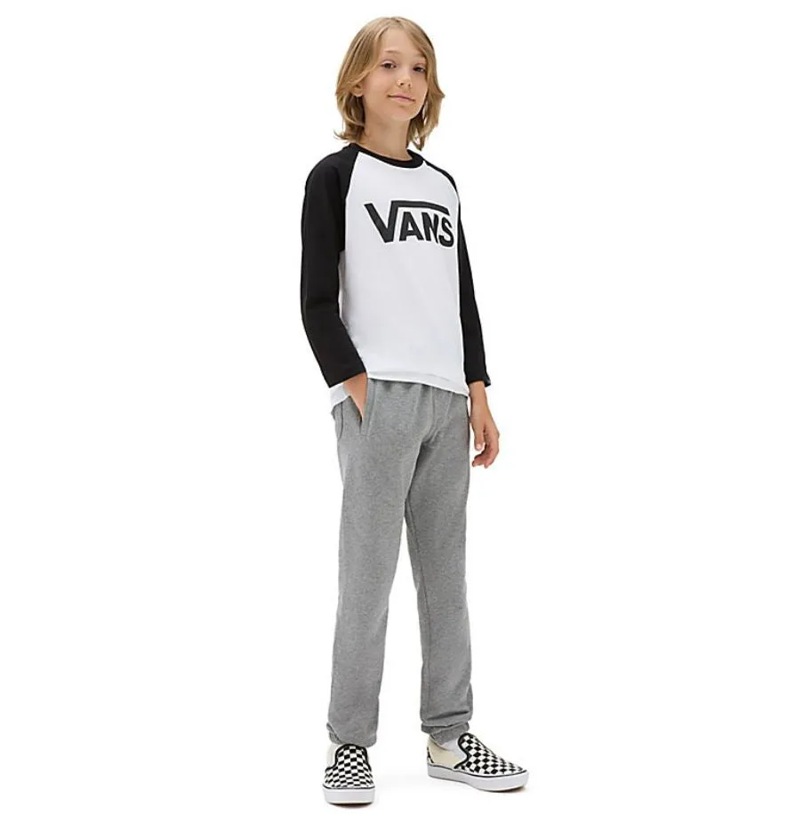 Polo Manga Larga Vans Classic Raglan Boys White-Black