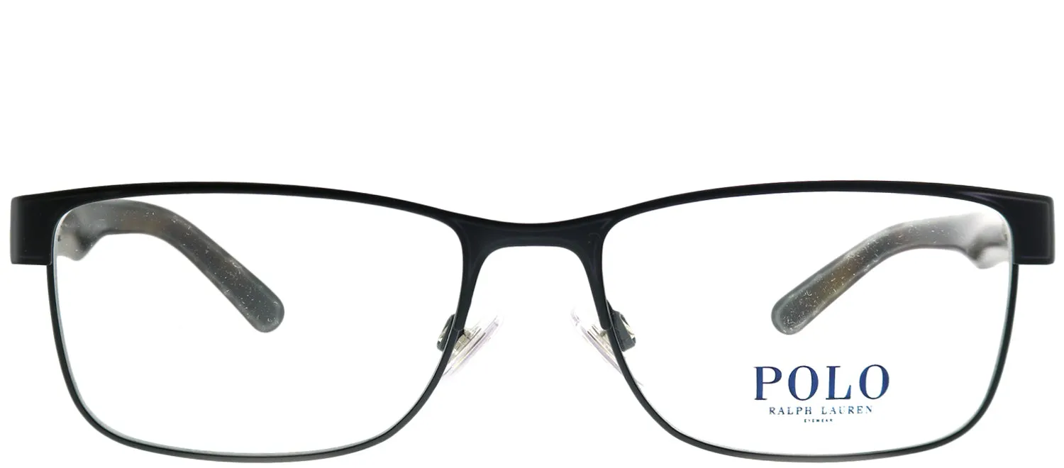 Polo Ralph Lauren PH 1157 9038 Rectangle Metal Black Eyeglasses with Demo Lens