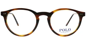 Polo Ralph Lauren PH 2083 5007 Round Plastic Tortoise/ Havana Eyeglasses with Demo Lens