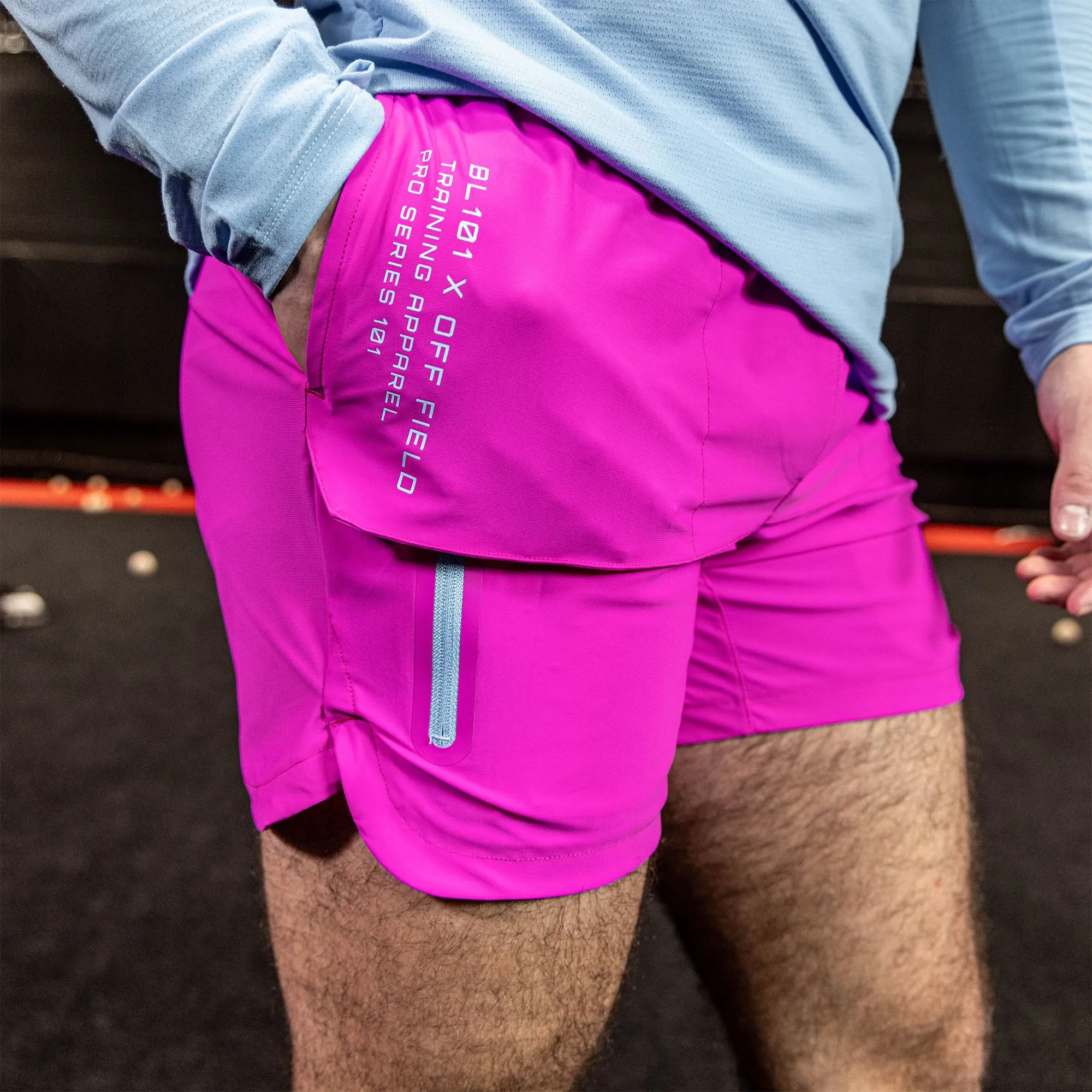 Pro Series Overlay Shorts - Cotton Candy Pink